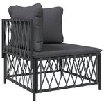 Salon de jardin meuble d'extérieur ensemble de mobilier avec coussins 3 pièces anthracite acier 02_0018289