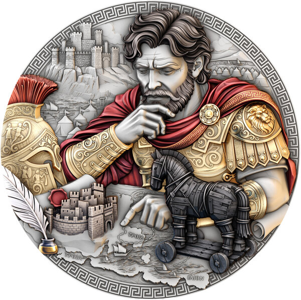 Monnaie ODYSSEUS 2 Oz Argent 5$ Niue 2026 (PRÉCOMMANDE)