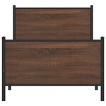 vidaXL Cadre de lit métal avec tête de lit et pied de lit 100x190 cm