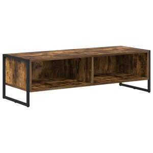 vidaXL Meuble TV Chêne Fumé 100 x 36 5 x 30 5 cm Bois d'ingénierie