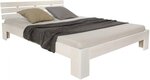 Futon lit double 140x200 lit en bois blanc