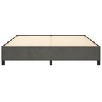 vidaXL Cadre de lit sans matelas gris foncé 180x200 cm velours