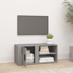 vidaXL Meuble TV Sonoma gris 80x31 5x36 cm Bois d'ingénierie