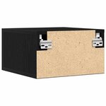 vidaXL Cabinet de chevet 2 Pièces Chêne noir 35 x 35 x 20 cm