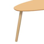 vidaXL Ensemble de tables basses 2 Pièces Bois de pin massif Marron