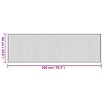 vidaXL Tapis rectangulaire naturel 60x200 cm bambou