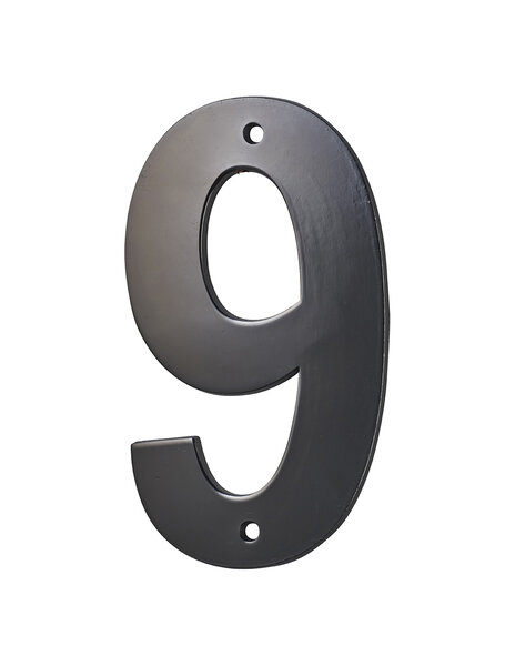 THIRARD - Chiffre 9 à visser  alliage  H.80mm  noir