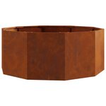 vidaXL Jardinière Rouillé 90 x 90 x 35 cm