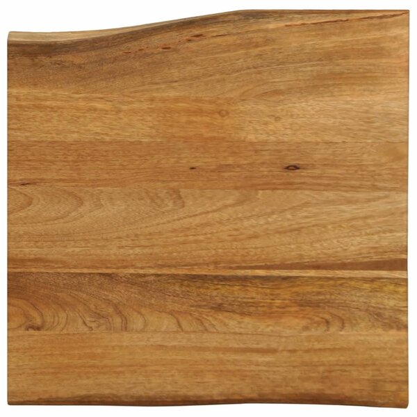 vidaXL Dessus de table 60x60x2 5 cm bord vivant bois massif manguier
