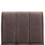 vidaXL Tabourets de bar lot de 2 taupe tissu