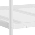 VidaXL Lit superposé sans matelas blanc 80x200 cm acier