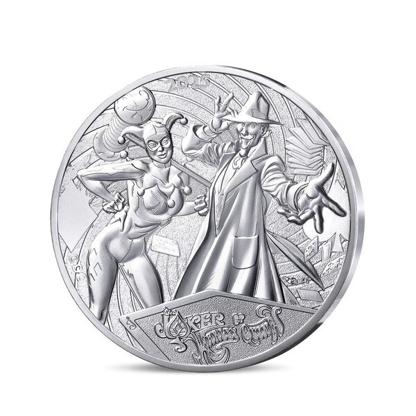 DC COMICS Monnaie de 10€ Argent THE JOKER ET HARLEY QUINN