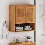 vidaXL Cabinet de Salle de Bain Mural Montage mural VIGO marron miel