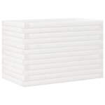 vidaXL Jardinière blanc 70x40x46 cm bois de pin massif