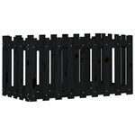 vidaXL Lit surélevé de jardin design de clôture 100x50x50cm pin massif