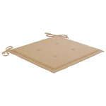 vidaXL Chaises à manger d'extérieur lot de 2 et coussins Acacia massif