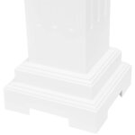 vidaXL Support pilier classique carré pour plantes MDF