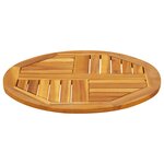 vidaXL Dessus de table Ø60x2 cm rond bois massif d'acacia