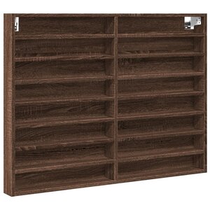 vidaXL Armoire à vitrine chêne marron 100x8 5x75 cm bois d'ingénierie