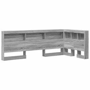 vidaXL Tête de lit de rangement Sonoma gris 100 cm Bois d'ingénierie