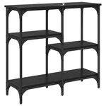 vidaXL avec étagère Chêne noir 80 x 29 x 75 cm Bois d'ingénierie