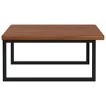 vidaXL Étagère de vasque murale acier et bois de chêne massif