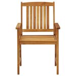 vidaXL Chaises de jardin lot de 8 Bois d'acacia solide