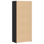 vidaXL Haut Armoire 2 Pièces Chêne noir 80 x 42 x 185 cm