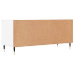 vidaXL Meuble TV blanc 100x34 5x44 5 cm bois d'ingénierie