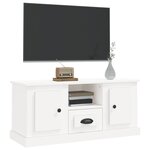 vidaXL Meuble TV blanc 100x35 5x45 cm bois d'ingénierie