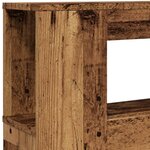 vidaXL Tête de lit à LED vieux bois 120x18 5x103 5cm bois d'ingénierie