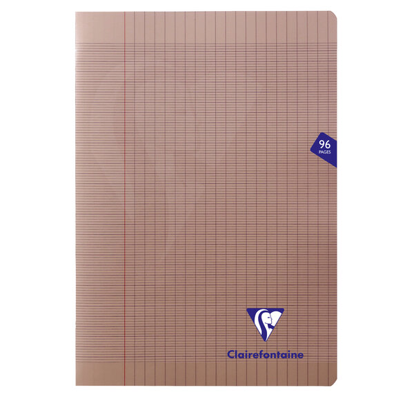 Cahier MIMESYS Piqué Polypro 21 x 29,7 cm 96 pages 90g Séyès Noir CLAIREFONTAINE