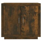 vidaXL Buffet Chêne fumé 80x40x75 cm Bois d'ingénierie