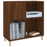 vidaXL Armoire à disques chêne marron 84 5x38x89 cm bois d'ingénierie
