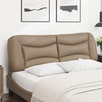 vidaXL Coussin de tête de lit Hvar cappuccino 160 cm similicuir