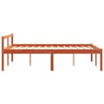 vidaXL Lit pour personne âgée sans matelas 135x190 cm bois pin massif