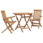 vidaXL Set de salle à manger de jardin 2 Pièces Marron
