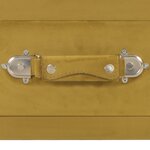 vidaXL Table de chevet Moutarde 40x35x40 cm Velours