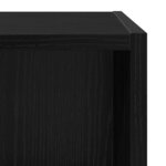 vidaXL Cabinet TV Chêne noir 37 x 37 x 72 cm Bois d'ingénierie