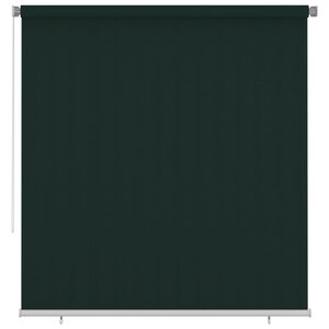 vidaXL Store roulant d'extérieur 220x230 cm Vert foncé PEHD
