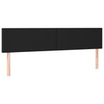 vidaXL Sommier à lattes de lit avec matelas Noir 180x200 cm Similicuir