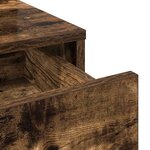 vidaXL Coiffeuse Chêne fumé 100 x 41 x 140 cm Bois d'ingénierie