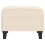 vidaXL Repose-pied Beige 70x55x41 cm Tissu microfibre