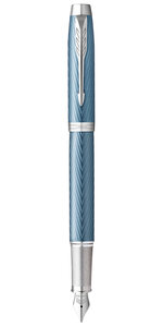 PARKER IM PREMIUM Stylo plume Bleu gris Plume fine encre bleue Coffret cadeau