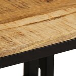 vidaXL Tables d'appoint gigognes 3 Pièces bois de manguier massif brut