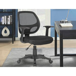 Q-connect chaise bureau rotative - Nylon maille - Max. supporte 120kg - Noir