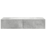 vidaXL Étagère murale avec tiroirs gris béton bois d'ingénierie
