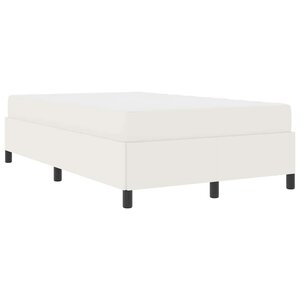 vidaXL Cadre de lit Crème 120 x 200 cm Tissu en velours côtelé