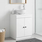 vidaXL Armoire de salle de bain Blanc 54 x 41 x 70 cm