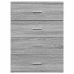 vidaXL Buffets 2 Pièces sonoma gris 60x39x80 cm bois d'ingénierie